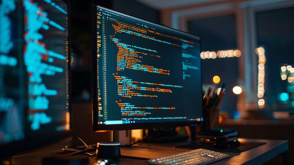 Closeup of coding lines reflecting improvements in software stability.