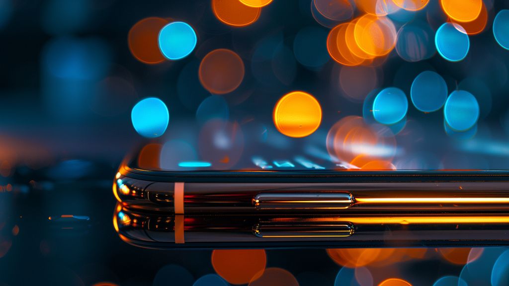 Closeup of a smartphone screen with geotargeted notifications popping up.