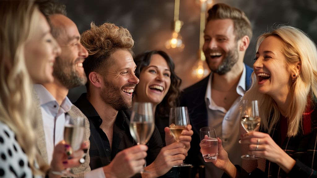 Group of happy clients celebrating successful campaigns powered by HighLevel’s technology.