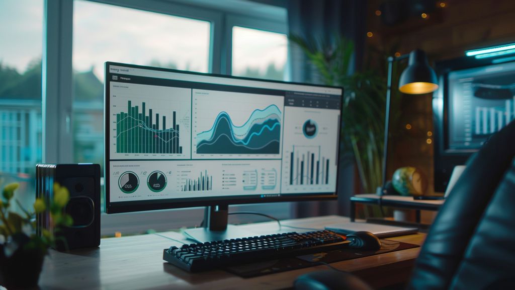 AIdriven dashboard showing realtime supply chain efficiency metrics.