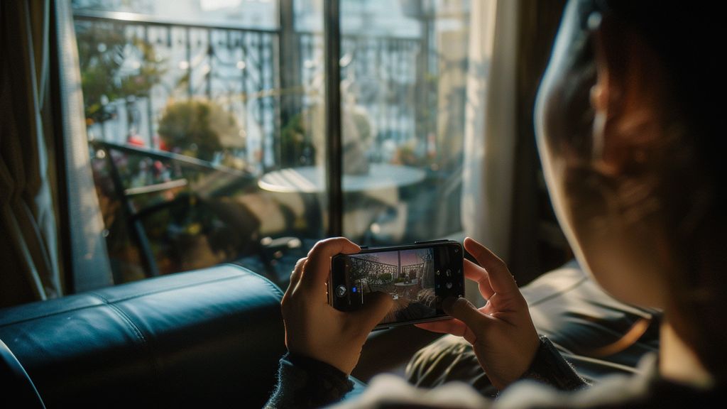 Person editing a short video on their smartphone.