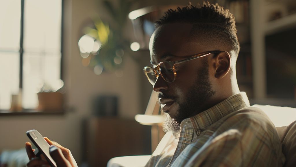 Entrepreneur automating tasks on a smartphone app.