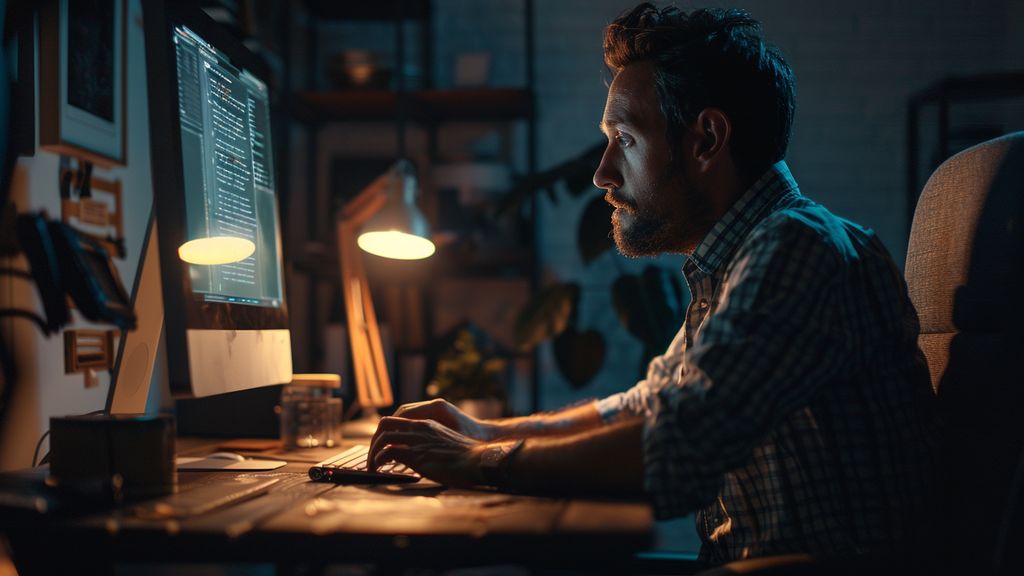 User navigating through an intuitive software interface.
