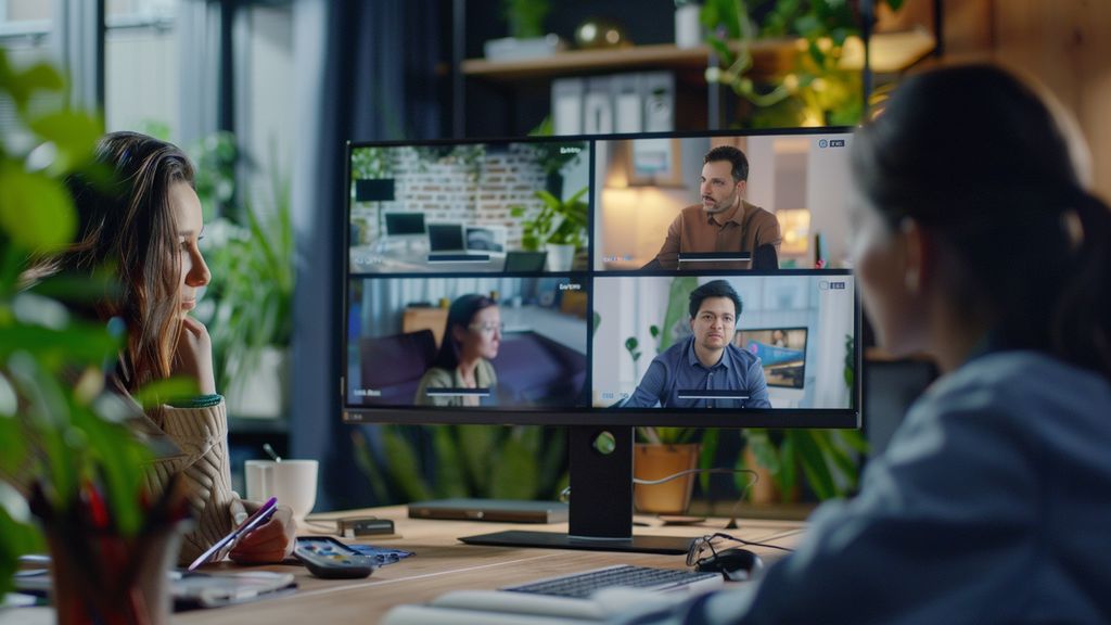 Zoom meeting being recorded with Fathom AI tool in the background.